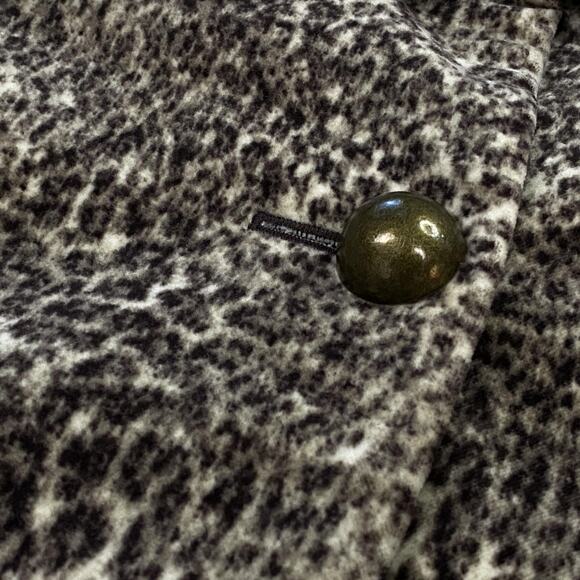 Talbots Velour Skirt Suit Womens 8P Brown Animal Print Jacket Skirt Set 8 Petite - Picture 8 of 16